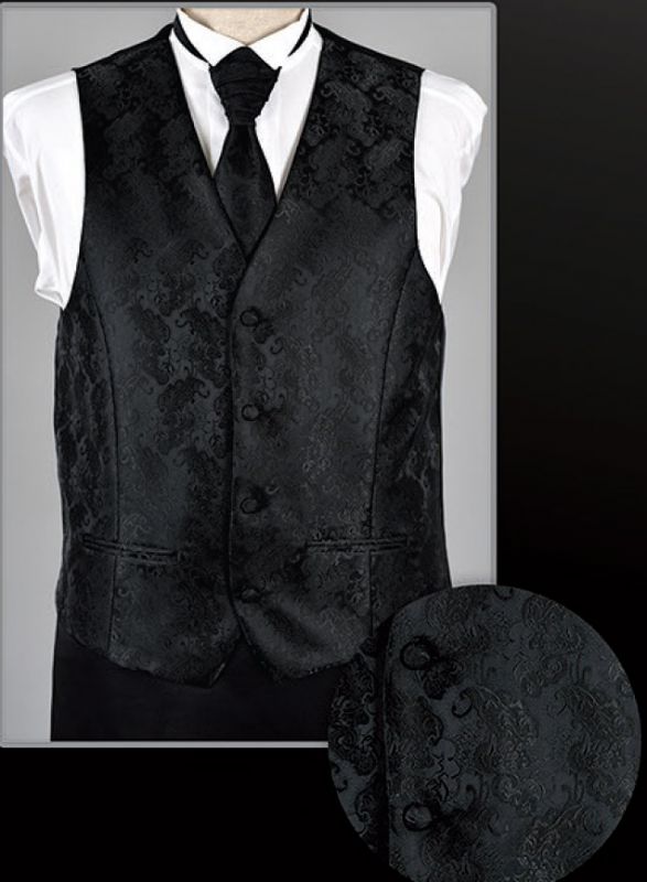 Alkalmi mellényszett - Fekete mintás Alkalmi mellényszett - Fekete mintás