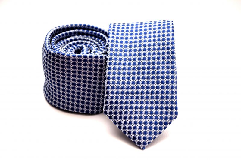    Prémium slim nyakkendő -   Kék pöttyös