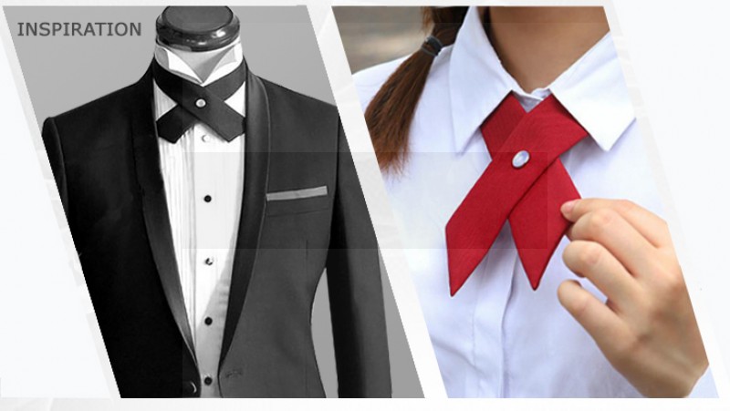 Szatén unisex kereszt nyakkendő - Orgonalila Női nyakkendők, csokornyakkendő