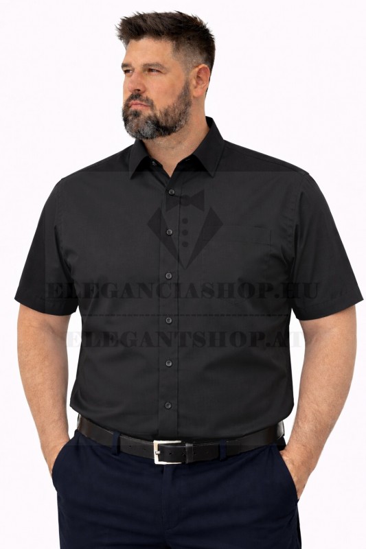  Goldenland extra rövidujjú ing - Fekete