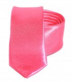Szatén slim nyakkendő - Világos pink Egyszínű nyakkendő