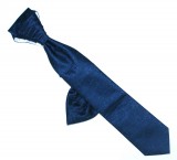 Hosszított francia nyakkendő - Sötétkék mintás Francia, Ascot, Különlegesség