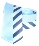 Goldenland slim nyakkendő - Kék csíkos