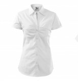   Női puplin ing rövidujjú - Fehér Női ing,póló,pulóver