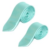             Szatén apa-fia nyakkendő szett - Menta