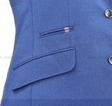 Carlo Benetti Gyapjú zakó - Kék Férfi kabát, zakó