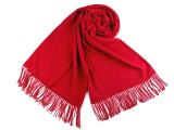 Pashmina típusú sál rojtokkal - Piros Női divatkendő és sál