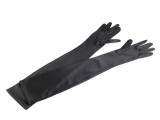   Prémium alkalmi szatén kesztyű 55 cm - Fekete