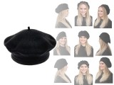    Női gyapjú barett sapka - Lila