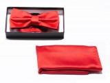 Rossini csokonyakkendő szett - Piros Csokornyakkendő