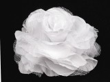     Rózsa kitűző - Fehér