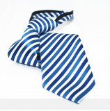   NM Állítható gyereknyakkendő - Kék-fehér csíkos Gyerek nyakkendők