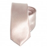 Szatén slim nyakkendő - Púder