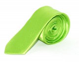 Szatén slim nyakkendő - Almazöld Egyszínű nyakkendő