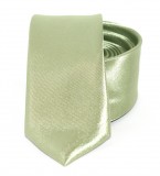 Szatén slim nyakkendő - Halványzöld