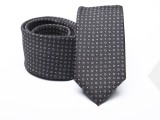 Prémium slim nyakkendő - Fekete aprómintás