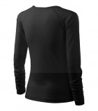 Női hosszúujjú elasztikus póló - Fekete