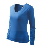 Női hosszúujjú elasztikus póló - Azúrkék