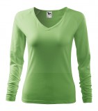 Női hosszúujjú elasztikus póló - Almazöld