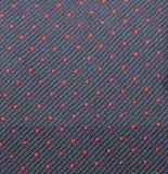    Prémium slim nyakkendő - Kék-piros pöttyös Aprómintás nyakkendő