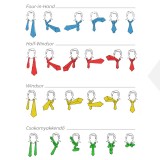    NM szatén köthető csokornyakkendő - Bordó