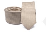 Prémium slim nyakkendő - Drapp mintás