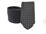    Prémium slim nyakkendő - Fekete pöttyös