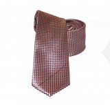               Goldenland slim nyakkendő - Narancs aprómintás