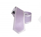                   NM slim szövött nyakkendő - Lila kockás Kockás nyakkendők
