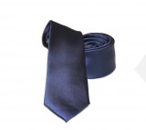        NM Slim szatén szett - Sötétkék Egyszínű nyakkendő