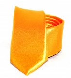 Szatén slim nyakkendő - Aranysárga Egyszínű nyakkendő