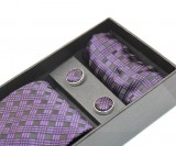                          NM nyakkendő szett - Lila kockás