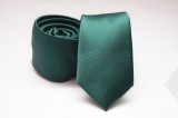    Prémium slim nyakkendő - Sötétzöld Egyszínű nyakkendő
