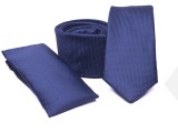    Prémium slim nyakkendő szett - Azúrkék