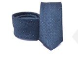    Prémium slim nyakkendő -  Kék aprómintás