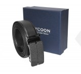                    Tycoon férfi bőr öv - Fekete