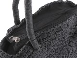                           Horgolt táska cipzárral - 33x37 cm Női táska, pénztárca, öv