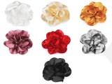 Szatén virág bross, hajdísz Ékszer, hajdísz