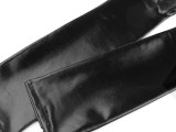  Hosszú alkalmi kesztyű latex imitáció - Fekete Női kesztyű, téli sál