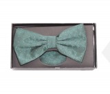      NM Díszdobozos mintás csokornyakkendő szett - Zöld mintás