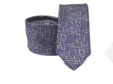    Prémium slim nyakkendő - Kék mintás