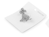 Bross csiszolt kövekkel - Kutya Kitűzők, Brossok