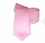                    NM slim szövött nyakkendő - Rózsaszín aprómintás Aprómintás nyakkendő