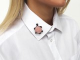Bross strasszkövekkel - Teknősbéka Kitűzők, Brossok