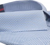    NM elasztikus extra r.u ing - Kék aprómintás Extra méret