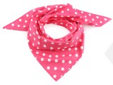 Pöttyös pamut kendő - Pink-fehér Női divatkendő és sál