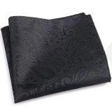                     Exkluzív díszzsebkendő - Fekete mintás