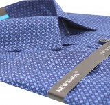             NM h.u slim fit elasztikus ing - Kék mintás Slim, Smart fazon