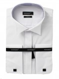                    Newsmen slim fit szmoking mandzsettás ing - Fehér Slim, Smart fazon