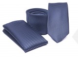    Prémium slim nyakkendő szett - Kék mintás